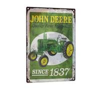 Tin Sign John Deere Quality Farm Equipment Metal Vintage Art Poster Plaque Garage Home Wall Decor 12'' X 16'' Sign