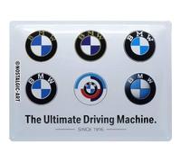 Tin sign metal sign 12 x 16 in -BMW - BMW Logo Evolution