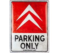 Nostalgic-Art Citroen - Parking Only - Retro Tin Sign Gift Idea for Car Fans Metal Vintage Design for Decoration 30x40cm