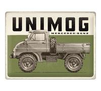 Nostalgic-Art Retro Tin Sign, 30 x 40 cm, Daimler Truck - Unimog Vintage - Gift Idea for Truckers, Original Licensed Product (OLP), Made of Metal, Vintage Design, Tin Signs Sayings