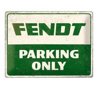 Tin sign metal sign 12 x 16 in -Fendt - Fendt Parking Only