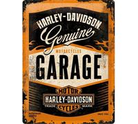 Tin sign metal sign 12 x 16 in -Harley-Davidson Garage