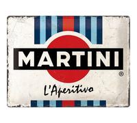 Nostalgic-Art Retro Tin Sign - Martini - L'Aperitivo - Gift idea for cocktail fans, Metal Plaque, 30 x 40 cm