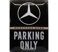 Tin sign metal sign 12 x 16 in -Mercedes-Benz - Parking Only