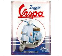 Nostalgic-Art Retro tin sign, 30 x 40 cm, Vespa - Iconic since 1946 - Gift idea for scooter fans, made of metal, vintage design