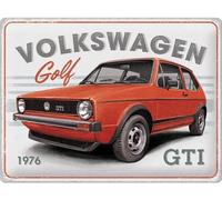 Tin sign metal sign 12 x 16 in -VW Golf - GTI 1976