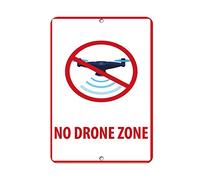Tin Sign No Drone Zone Federal Aviation Administration 12" X 8"