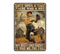 Tin sign Once Upon A Time Sign 8x12 Inch Aluminum Tin Signs for Home Kitchen Bathroom Office Bar Coffee Garden Wall Decor