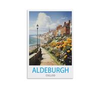 Tin Sign Poster Vintage Art Wall Decor Aldeburgh England Tin Signs Vintage Retro Bar Club Cave Home Kitchen Wall Decor Rustic Sign 30x40cm