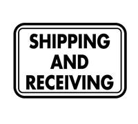 Tin Sign Shipping And Receiving Sign 12" X 8"
