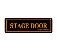 Tin Sign Stage Door Metal Tin Sign Vintage Bar Club Home Restaurant Kitchen Garage 4X16inches