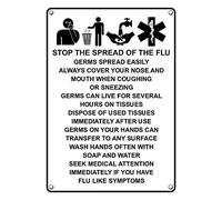 Tin Sign Stop The Spread Of The Sign 8 X 12 Inch