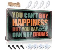 Tin Sign Swim Lover Decor Vintage Metal Art/Caution Decoration Celestial Wall Decor You Can't Buy Happiness But You Can Buy Drums - Western Living Room Wall Decor