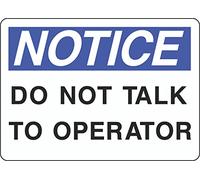 Tin sign vintage Do Not Talk To Operator Plaque Poster for Bar Pub Beer Home Garage Man Cave Wall Decor 12x8 Inch