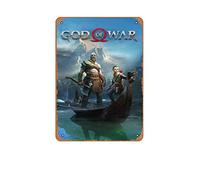 Tin Sign Vintage God Of War Poster Poster Wallpapers Canvas Poster Wall Painting Art Home Decoration Photo Printing Wall Decor Decorations Art Poster Gift Metal Sign 8x12Inch