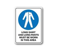 Tin sign vintage Long Shirt & Long Pants Must Be Worn In This Area Plaque Poster for Bar Pub Beer Home Garage Man Cave Wall Decor 12x8 Inch