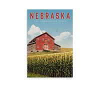 Tin Sign Vintage Nebraska Cornhusker State Tree Funny Metal Sign Vintage Wall Art for Kitchen Garden Bathroom Farm Home Coffee Decor Tin Sign 20x30cm