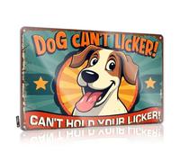 Tin Sign Wall Decor Can'T Hold Your Licker! Tin Sign Bar Rules Tin Metal Sign Tin Wall Decor(30X40CM)