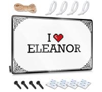 Tin Sign Wall Decor I Love Eleanor Tin Sign Tin Metal Bar Signs Bar Rules Sign(30X40CM)