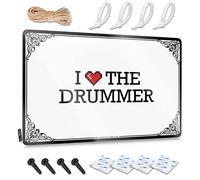 Tin Sign Wall Decor I Love The Drummer Tin Sign Tin Metal Bar Signs Bar Rules Sign(30X40CM)