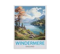 Tin Sign，Windermere England，Retro Plaque Vintage Iron Painting Decor Funny Hanging Crafts for Office Bedroom Living Room Club(30x40cm）12x16 inch-U29