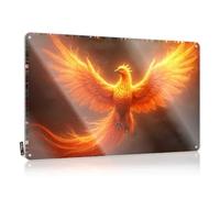 Tin Signs Camping Rules Phoenix Rising: A Fiery Legend Reborn Tin Sign Funny Home Decor Bar Open Metal Sign(30X40CM)