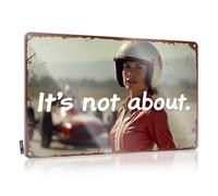 Tin Signs Camping Rules Racing Spirit: It'S Not About The Finish Line Tin Sign Funny Beer Sign Funny Garage Tin Sign(20X30CM)