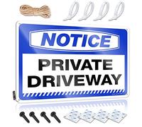 Tin Signs For Garage Notice Private Driveway Tin Sign Drinking Signs Funny Man Cave Signs Vintage Funny(20X30CM)