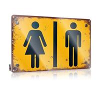 Tin Signs Gender Symbols On Rustic Signage Tin Sign Man Cave Sign Decor Funny Sarcastic Metal Tin Sign(20X30CM)