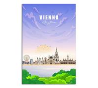 Tin Signs Retro Austria Vienna Decoration for Home Wall Art Kitchen Bar Pub Room Farm Garage Vintage Retro Poster Plaque 30x30CM