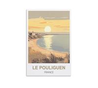 Tin Signs Retro Le Pouliguen France Travel Tin Signs Metal Poster Wall Decor Office Cafe Bathroom Badroom 30x30cm
