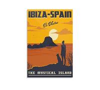 Tin Signs Retro Mystical Island Ibiza Spain Sunset Decoration for Home Wall Art Kitchen Bar Pub Room Farm Garage Vintage Retro Poster Plaque 20x30cm