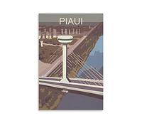 Tin Signs Retro Piaui Brazil Decoration for Home Wall Art Kitchen Bar Pub Room Farm Garage Vintage Retro Poster Plaque 15x30cm