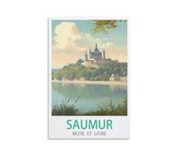 Tin Signs Retro Saumur Maine Et Loire Tin Sign Plaque Poster Wall Art Decoration for Cafe Bar Restaurant Pub 15x30cm