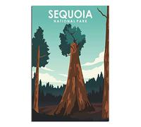 Tin Signs Retro Sequoia National Park California Decoration for Home Wall Art Kitchen Bar Pub Room Farm Garage Vintage Retro Poster Plaque 30x40cm
