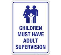Tin Signs Vintage Children Must Have Adult Supervision Pool Sign Rust Free Fade Resistant 12x8 inch