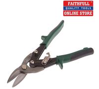 TIN SNIPS RIGHT CUT COMPOUND AVIATION SHEET METAL 250mm 10", FAITHFULL AS10G