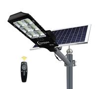 TIN SUM SOLAR ENERGY 300W Flood Street Lights Outdoor ，Solar Security 30000 Lumens Dusk to Dawn Powered Led Lighting IP66 Waterproof Pole Light with Motion Sensor for Parking Lot,Stadium,Garden,Yard