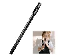 Tin Whistle D, D Tin Whistle, Irish Six-Hole Key Of d, for Beginners Intermediate and Expert Band Performances (Black)