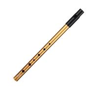 Tin Whistle, Irish Tin Whistle D, Six-Hole Aluminum Penny Whistles for All Levels, Performances and Practices(COLOR:Gold)