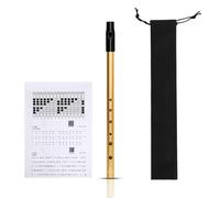 Tin Whistle,Penny Whistles,Irish Tin Whistle D/C,Premium Six-Hole Penny Slide Whistles,for Beginners Intermediate and Expert Band Performances (C,Gold)
