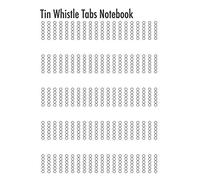 Tin Whistle Tabs Notebook: 80 Blank Sheet Music Pages 8.5x11in