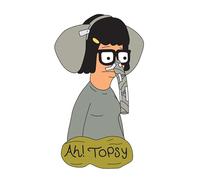 Tina Belcher Bob's Burgers Ah! Topsy Elephant Costume Halloween Animated Comedy TV Show 1.4" Enamel Pin Badge, 1.4 Inches, Enamel, enamel