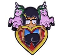 Tina Belcher Love Heart Butt Unicorn Unicorns Butts Bob's Burgers Cartoon Comedy Animated TV Show 1.4" Enamel Pin Badge