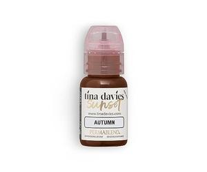 Tina Davies Professional Autumn Pigment - Permanent Eyebrow Makeup - Colours Heal True to Tone - High Retention - 1/2oz
