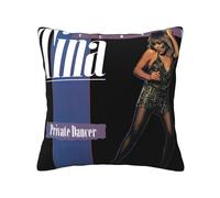 Tina Rock%Turner-Singer Throw Pillow Cover Rock Punk Music Square Decorative Throw Pillow Cushion Case for Home Couch Living Room Bed Sofa Car 18"x18"