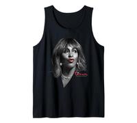 Tina Turner Airbrush Red Lips and Sparkle Tank Top