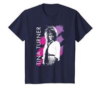 Tina Turner Purple Stripes T-Shirt, Youth, Navy Blue, 4T