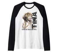Tina Turner Queen of Rock and Roll Raglan Baseball Tee
