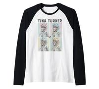 Tina Turner Retro Pastel Squares Raglan Baseball Tee